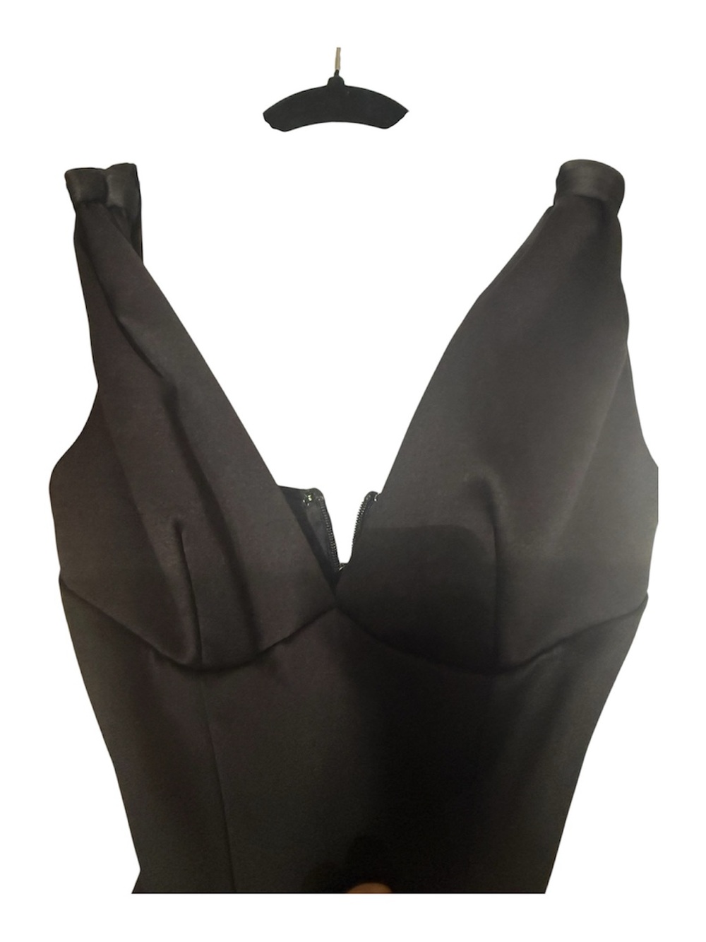 House of CB Paloma Satin Black Dress XS Large Cup - Picture 6 of 6